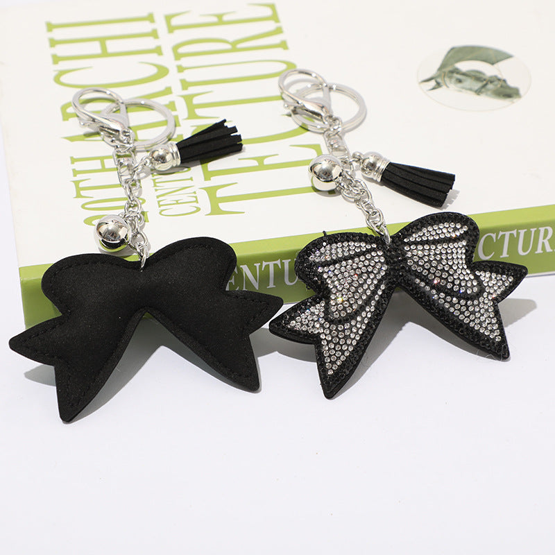 Wholesale Velvet Bow Hot Diamond Keychains